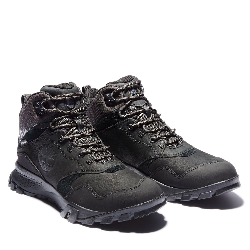 Timberland Παπούτσια Πεζοπορίας Ανδρικα Μαυρα - Garrison Trail Waterproof Mid - Greece 0416792-GC